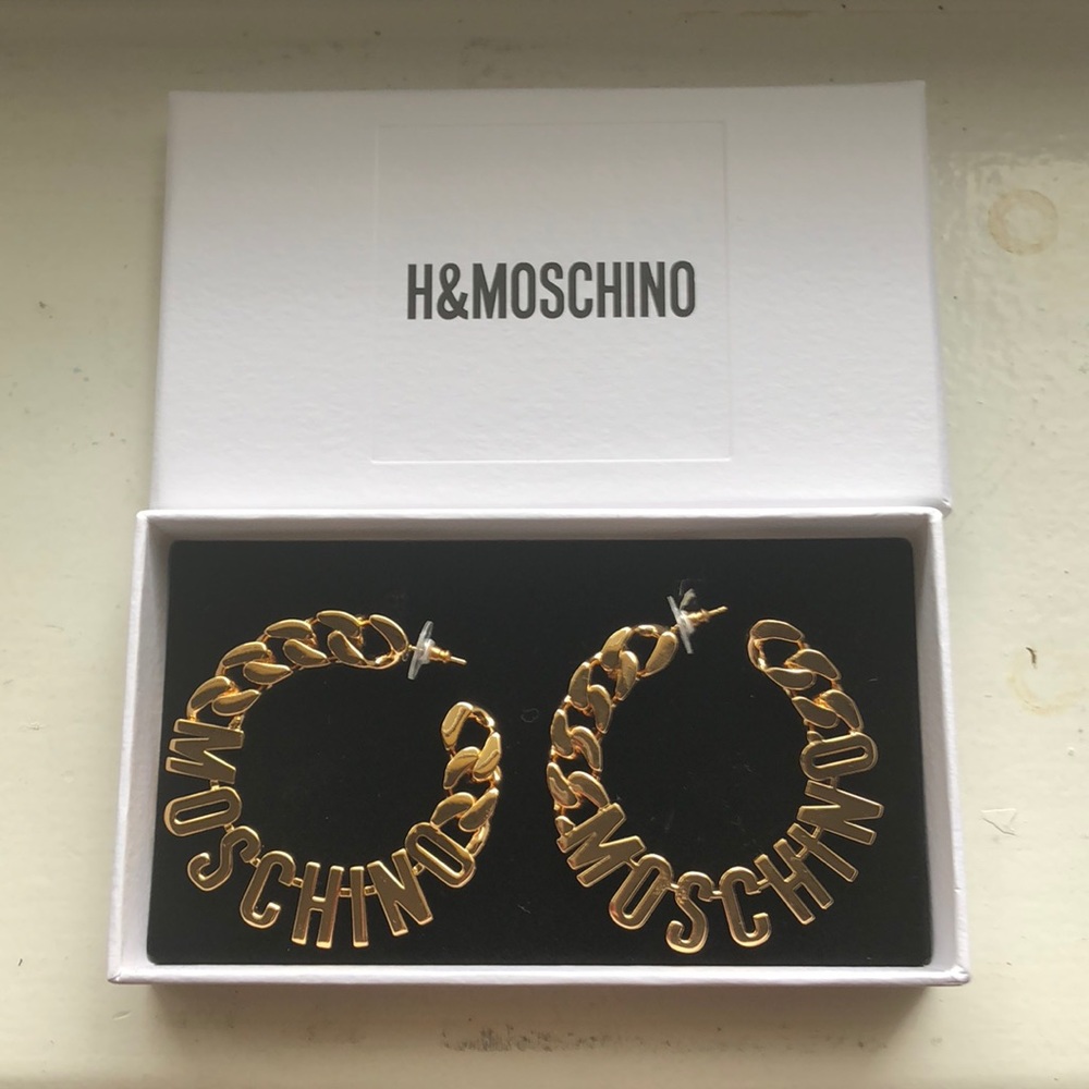 H&M Moschino hoop earrings! ON HOLD DO NOT BUY PLZ